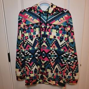 Funky colorful hoodie size Medium